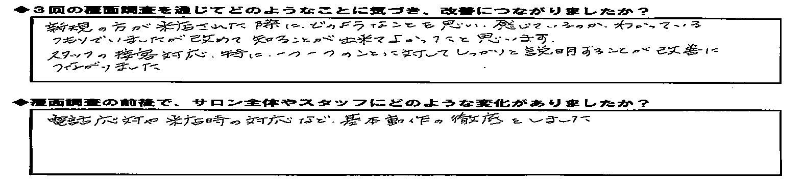 エスグラ参加エステサロンの声