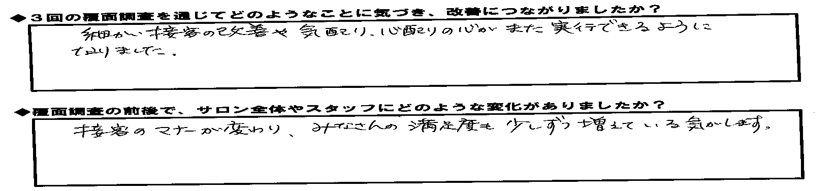 エスグラ参加エステサロンの声